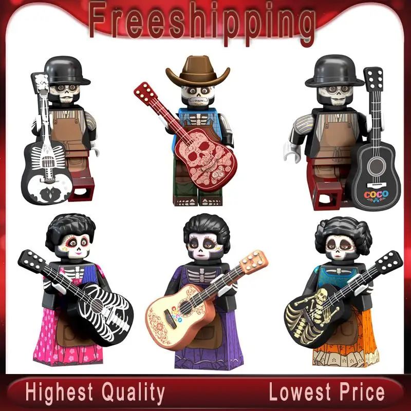 Single Sale The Day Of The Dead Coco Movie Rosita Imelda Victoria Action Figures Building Blocks Learning Gift Toys Kids PG8138
Single Sale The Day Of The Dead Coco Movie Rosita Imelda Victoria Action Figures Building Blocks Learning Gift Toys Kids PG8138