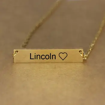 New Listing Bar Necklace High Quality Stainless Steel Pendant Necklaces Jewelry Can Custom Made Name YP7224
New Listing Bar Necklace High Quality Stainless Steel Pendant Necklaces Jewelry Can Custom Made Name YP7224