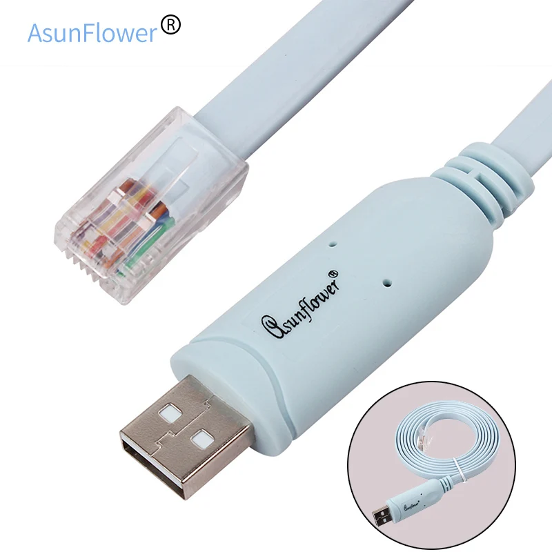 1.8M RJ45 Cisco Console Cable For Huawei router USB Extension FTDI USB FT232R chip + RS232 Level Shifter For H3C HP
1.8M RJ45 Cisco Console Cable For Huawei router USB Extension FTDI USB FT232R chip + RS232 Level Shifter For H3C HP