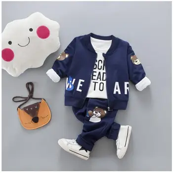 ZWXLHH 2019 Spring Infant Kids Clothes Suits Baby Boys Clothing Sets Children Toddler Bear Letter Coat T Shirt Pants Suit
ZWXLHH 2019 Spring Infant Kids Clothes Suits Baby Boys Clothing Sets Children Toddler Bear Letter Coat T Shirt Pants Suit