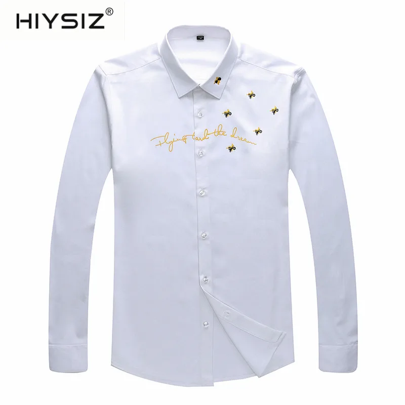HIYSIZ Shirt Men 2019 Casual Letter Pattern Fashion Trend Turn-down Collar Long Sleeve Autumn Male Shirt Tops Brand Hot St LS002
HIYSIZ Shirt Men 2019 Casual Letter Pattern Fashion Trend Turn-down Collar Long Sleeve Autumn Male Shirt Tops Brand Hot St LS002
