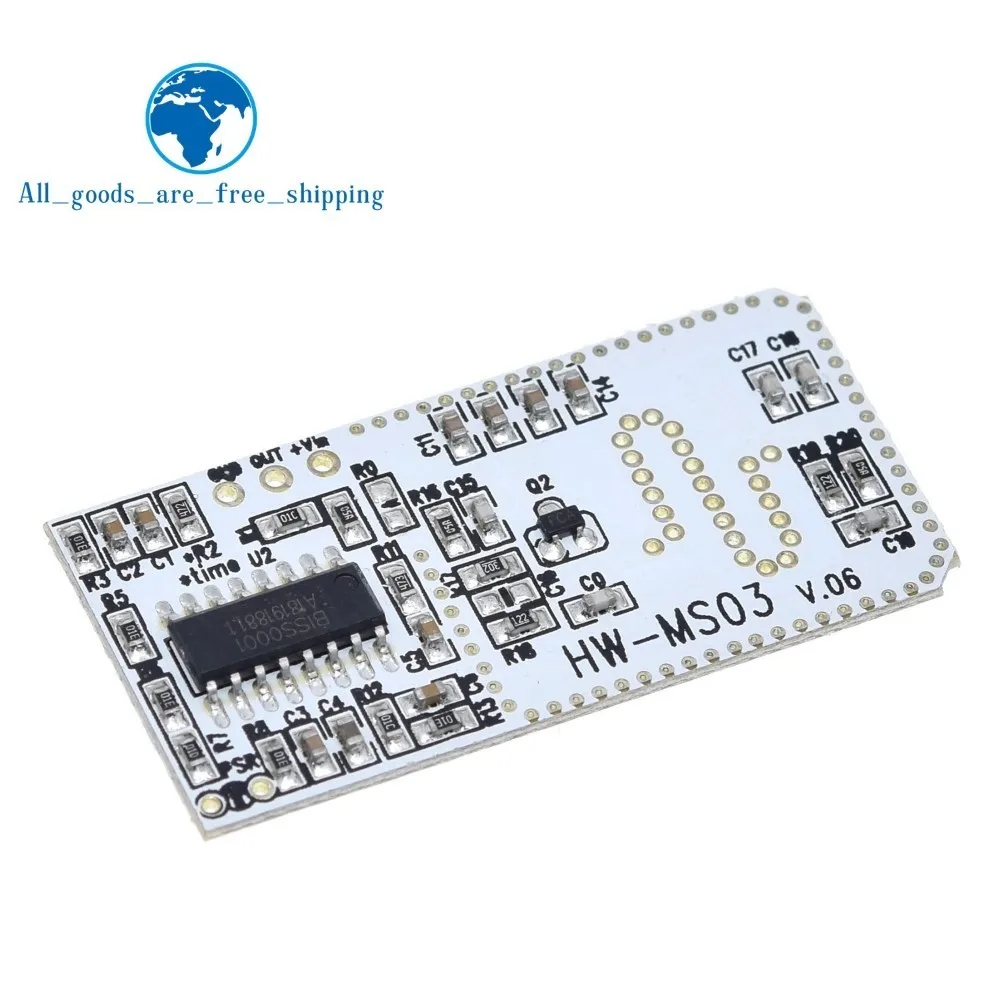 High Performance Motion Sensor Module Radar Motion Sensor HW-MS03 2.4GHz to 5.8GHz Microwave Radar Sensor Module for Arduino
High Performance Motion Sensor Module Radar Motion Sensor HW-MS03 2.4GHz to 5.8GHz Microwave Radar Sensor Module for Arduino