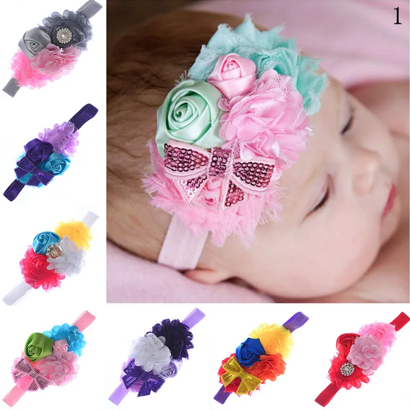 European And American Children With Baby Roses, Sequins, Bow Tie, Elastic Head, Chiffon Headband, Foreign Trade Wholesale
European And American Children With Baby Roses, Sequins, Bow Tie, Elastic Head, Chiffon Headband, Foreign Trade Wholesale