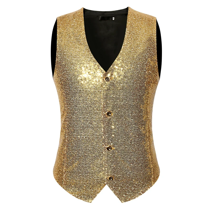2019 men's fashion Shiny Gold red Silver Sequin Slim Breasted Dress vest DJ stage performances Blazers Hip Hop Suit vest Jacket
2019 men's fashion Shiny Gold red Silver Sequin Slim Breasted Dress vest DJ stage performances Blazers Hip Hop Suit vest Jacket