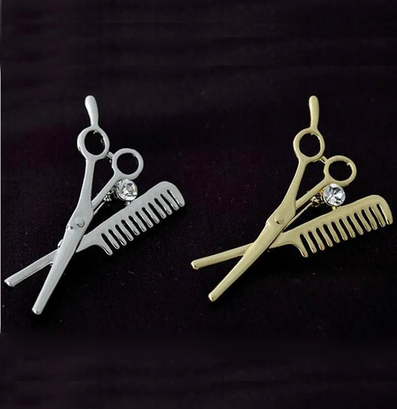 Unisex Mini Scissors Comb Special Zinc Alloy Brooch Rhinestone Decoration Accessory For Women Men Gift
Unisex Mini Scissors Comb Special Zinc Alloy Brooch Rhinestone Decoration Accessory For Women Men Gift