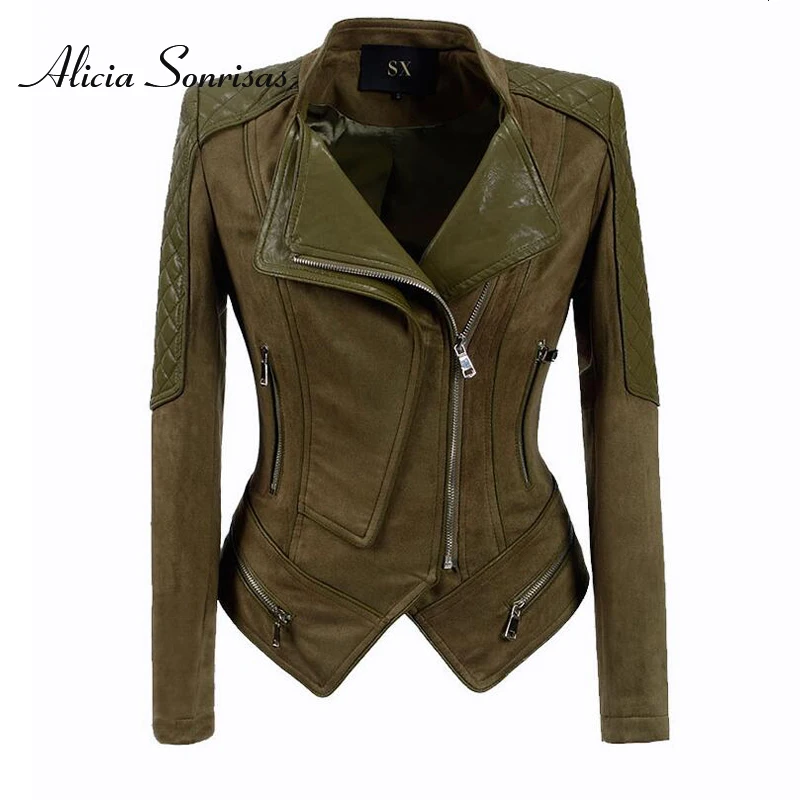 Plus Size S To 4XL 5XL 6XL Women PU Leather Jacket Suede Biker Motorcyle Coat Plus Size Camel Green Punk Street Outerwear Z07
Plus Size S To 4XL 5XL 6XL Women PU Leather Jacket Suede Biker Motorcyle Coat Plus Size Camel Green Punk Street Outerwear Z07