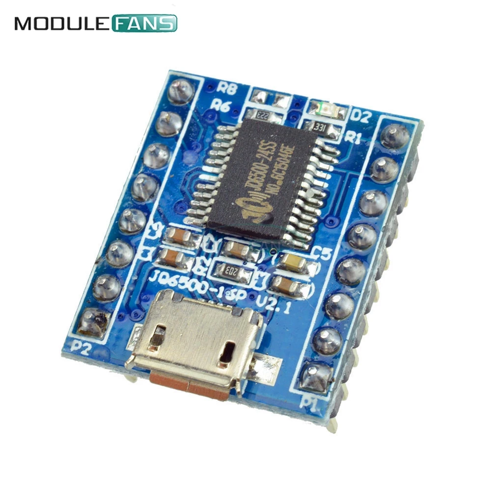 JQ6500 Voice Sound Board Module USB DIP16 TTL UART MP3 Breakout Replace One to 5 Way MP3 Voice 3.2-5V 20mA
JQ6500 Voice Sound Board Module USB DIP16 TTL UART MP3 Breakout Replace One to 5 Way MP3 Voice 3.2-5V 20mA