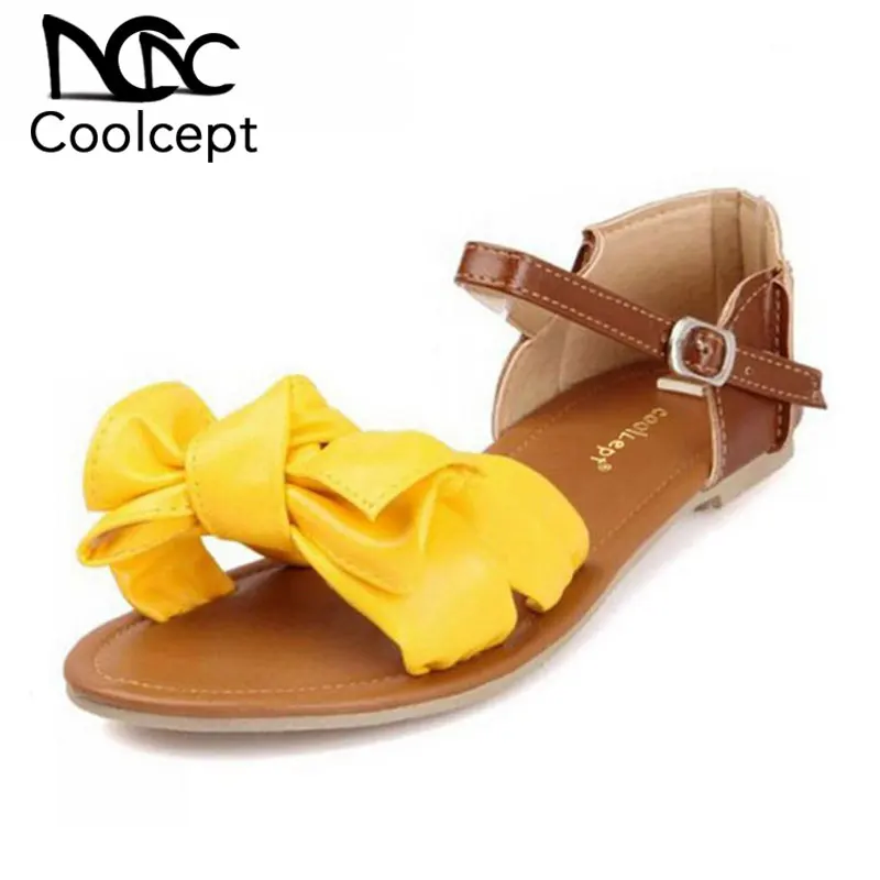 Coolcept Big size 34-45 New Women Shoes Summer Flat Sandals Bowtie Patchwork Designer Ladies Flat shoes Buckle Flower Sweet Good
Coolcept Big size 34-45 New Women Shoes Summer Flat Sandals Bowtie Patchwork Designer Ladies Flat shoes Buckle Flower Sweet Good