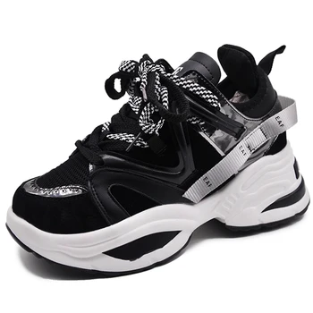 Spring Women Sneakers Black Chunky Sneakers 2019 Platform Dad Shoes Female Wedges Shoes For Woman Zapatos Mujer Thick Sole
Spring Women Sneakers Black Chunky Sneakers 2019 Platform Dad Shoes Female Wedges Shoes For Woman Zapatos Mujer Thick Sole