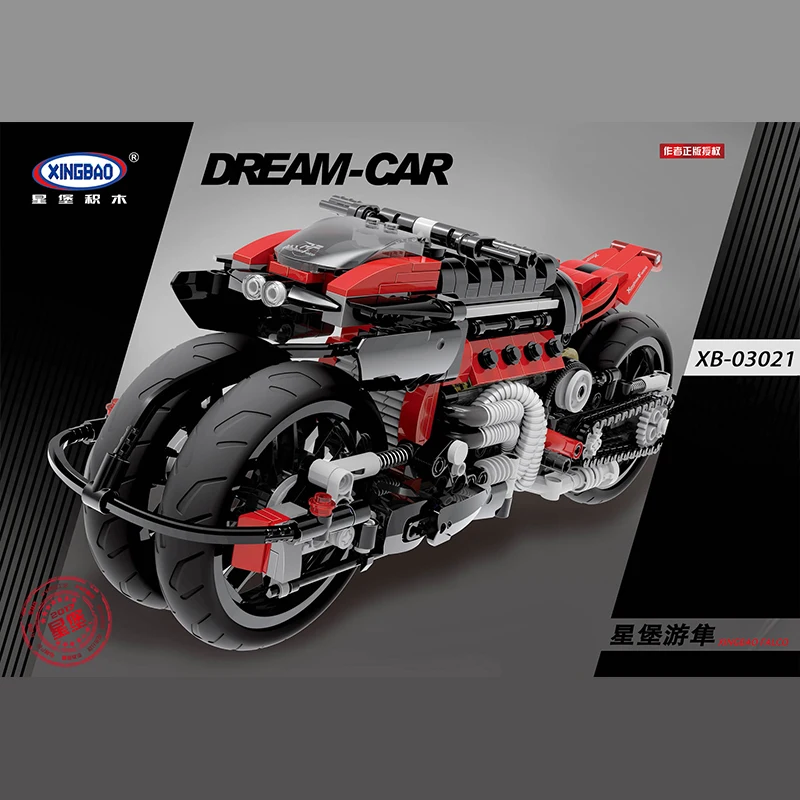 Xingbao 03021 680Pcs Technic Series Creator The Off-road Motorcycle Set Building Blocks Bricks Educational Toys Model Gifts
Xingbao 03021 680Pcs Technic Series Creator The Off-road Motorcycle Set Building Blocks Bricks Educational Toys Model Gifts