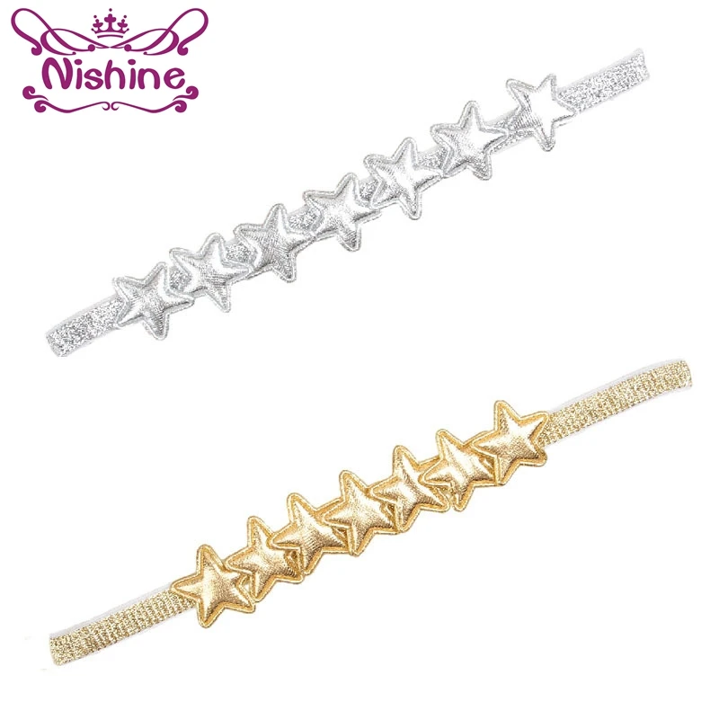 Nishine Mini Newborn Headband Girls Gold Silver Star Kids Elastic Hair Band Headwear Head Accessories Kids Clothing Decoration
Nishine Mini Newborn Headband Girls Gold Silver Star Kids Elastic Hair Band Headwear Head Accessories Kids Clothing Decoration