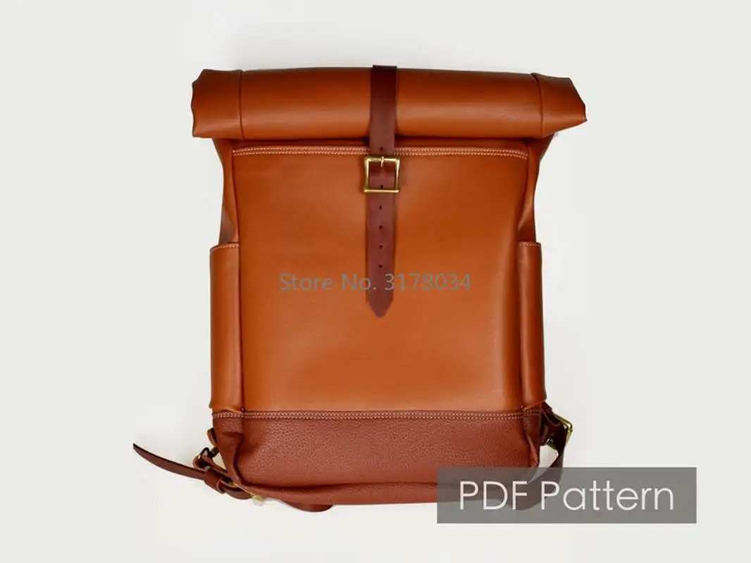 DIY Leather backpack Sewing Pattern Leather Template PDF Patterns English Version Instruction
DIY Leather backpack Sewing Pattern Leather Template PDF Patterns English Version Instruction