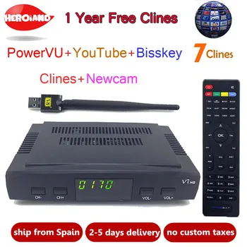 HeroIand1 Year Europe clines server DVB-S2 V7 HD Receptor satellite Decoder+USB WIFI 1080p HD youtube Powervu satellite receiver
HeroIand1 Year Europe clines server DVB-S2 V7 HD Receptor satellite Decoder+USB WIFI 1080p HD youtube Powervu satellite receiver