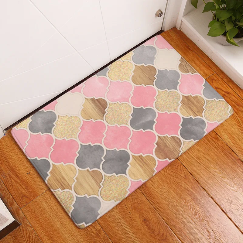 Moroccan Lattice Plant Print Entry Hallway Mats Pattern Round Home Rugs Geometry Watercolor Decor Carpets 40X60 cm Coral Fleece
Moroccan Lattice Plant Print Entry Hallway Mats Pattern Round Home Rugs Geometry Watercolor Decor Carpets 40X60 cm Coral Fleece