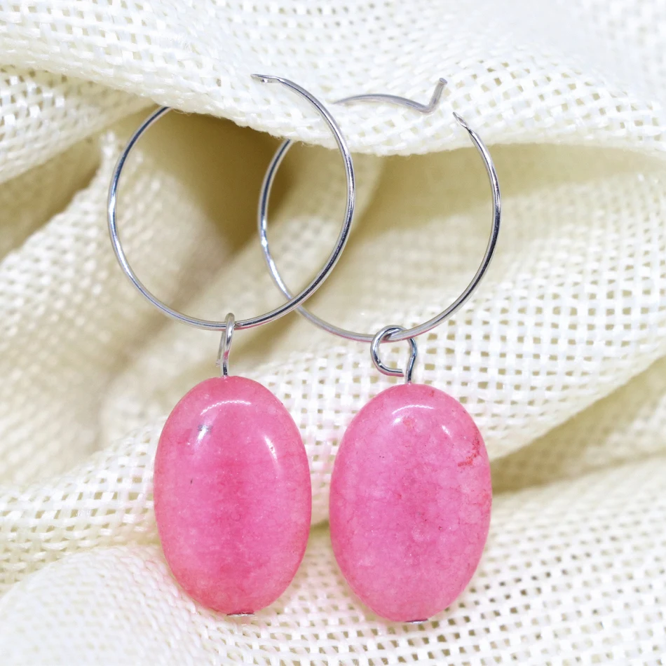 9 style stone chalcedony jades sandstone calaite oval earrings for women dangle eardrop gifts jewelry 13x18mm jewelry B1781
9 style stone chalcedony jades sandstone calaite oval earrings for women dangle eardrop gifts jewelry 13x18mm jewelry B1781
