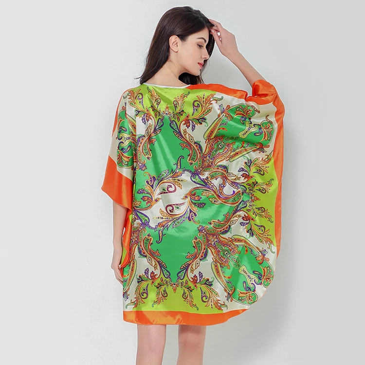 Chinese Style Women Elegant Nightgown Loose O-neck Nightdress Negligee Lingerie Lounge Summer Satin Ladies Home Dress Sleepwear
Chinese Style Women Elegant Nightgown Loose O-neck Nightdress Negligee Lingerie Lounge Summer Satin Ladies Home Dress Sleepwear