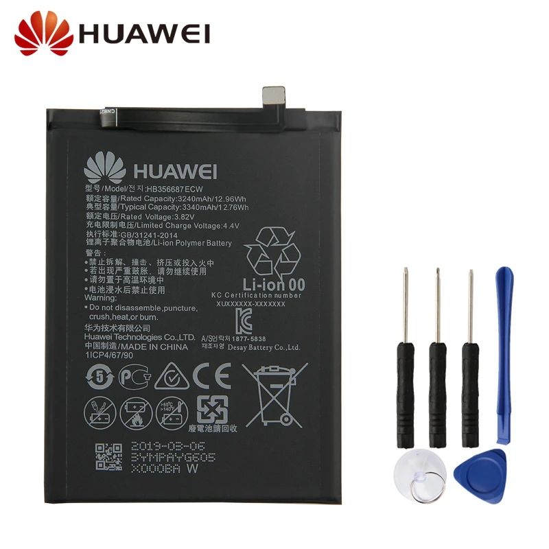 Huawei Original Replacement Battery HB356687ECW For Huawei Nova 2 2S 2i Plus 7X Honor G10 Mate10 Lite Phone Battery 3340mAh 
Huawei Original Replacement Battery HB356687ECW For Huawei Nova 2 2S 2i Plus 7X Honor G10 Mate10 Lite Phone Battery 3340mAh