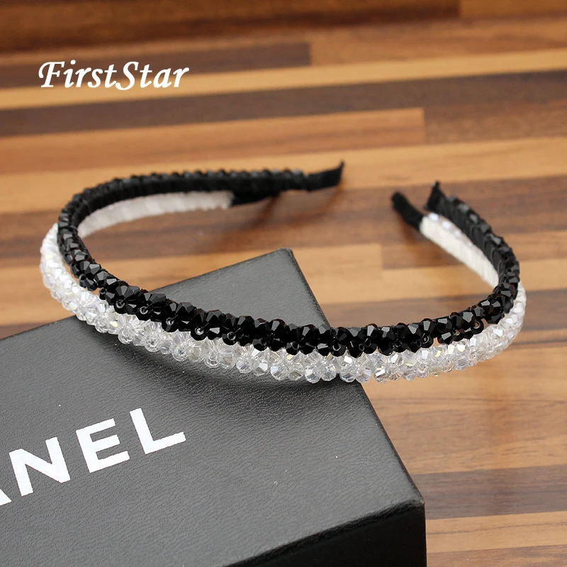 FirstStar Handmade Female Shiny White Black Beads Crystal Hair Band Rhinestone Headband Women Fashion Hair Accessories
FirstStar Handmade Female Shiny White Black Beads Crystal Hair Band Rhinestone Headband Women Fashion Hair Accessories