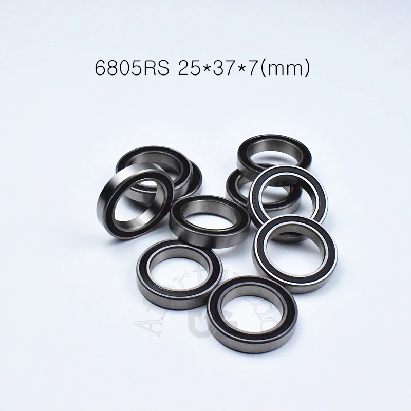 

6805RS 25*37*7(mm) 10piece bearing ABEC-5 6805 6805RS chrome steel bearing Rubber sealed bearing Thin wall bearing free shipping