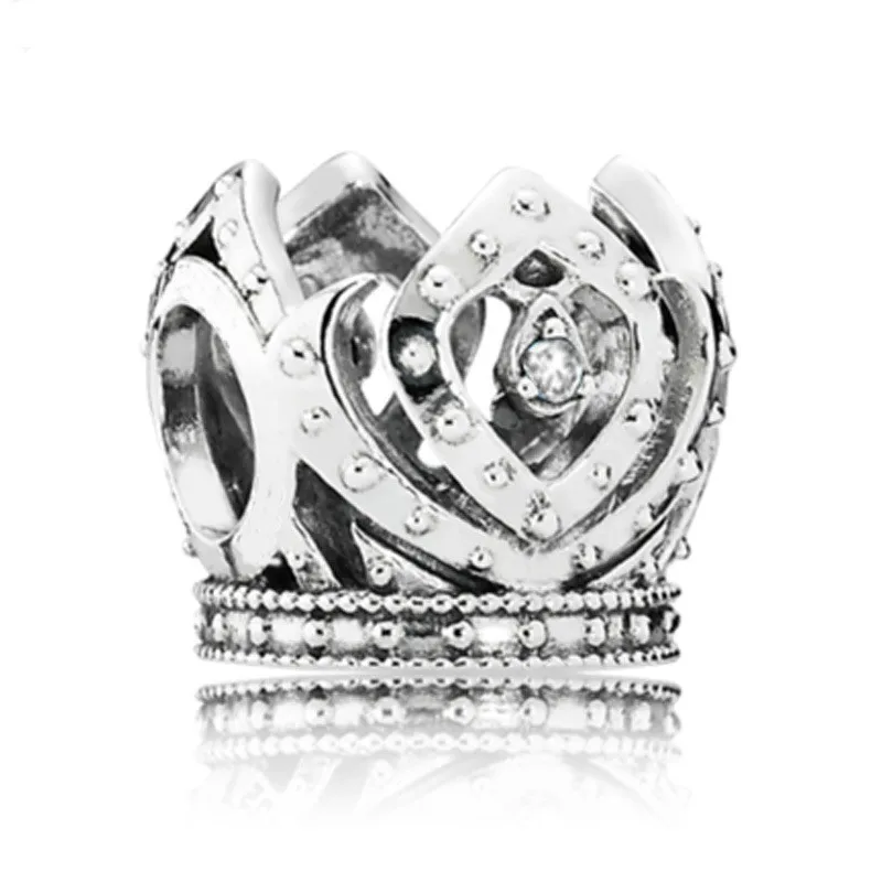 5PCS Ancient Silver Plated Big Hole Beads Fashion King Crown White Crystal Perles Fit Diy Pandora Charms Bracelet Wholesale Gift
5PCS Ancient Silver Plated Big Hole Beads Fashion King Crown White Crystal Perles Fit Diy Pandora Charms Bracelet Wholesale Gift