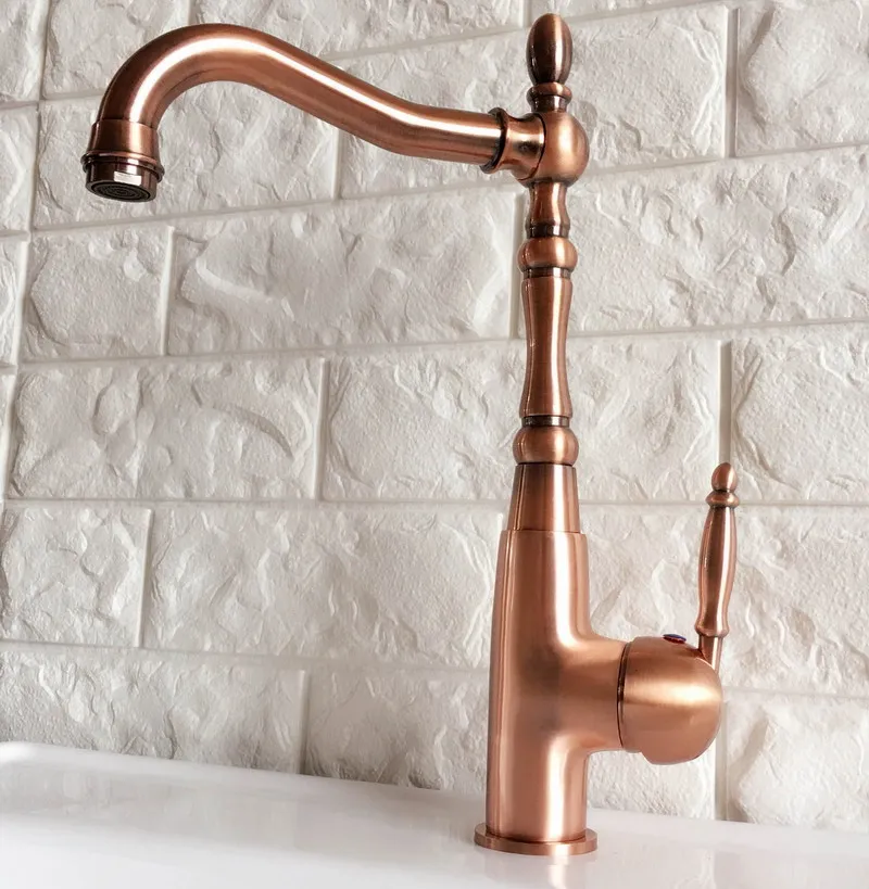 Swivel Spout Water Tap Antique Red Copper Single Handle Single Hole Kitchen Sink & Bathroom Faucet Basin Mixer Tap anf420
Swivel Spout Water Tap Antique Red Copper Single Handle Single Hole Kitchen Sink & Bathroom Faucet Basin Mixer Tap anf420