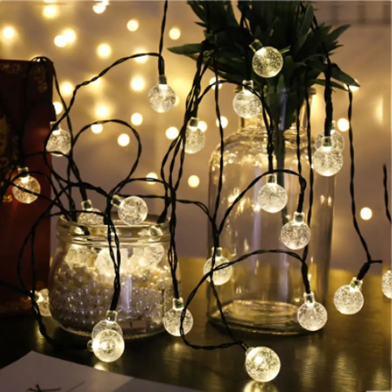 SPLEVISI 4.8M 20LED / 6M 30LED Crystal Ball Solar Power String Fairy Light Waterproof Christmas Xams Lamp Rope Decorative Light
SPLEVISI 4.8M 20LED / 6M 30LED Crystal Ball Solar Power String Fairy Light Waterproof Christmas Xams Lamp Rope Decorative Light