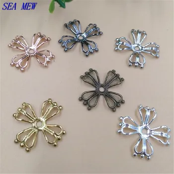 SEA MEW Fashion Metal Copper 22mm Flowers Connectors Hollow Out Charm 4 Colors Plated For Jewelry Making
SEA MEW Fashion Metal Copper 22mm Flowers Connectors Hollow Out Charm 4 Colors Plated For Jewelry Making