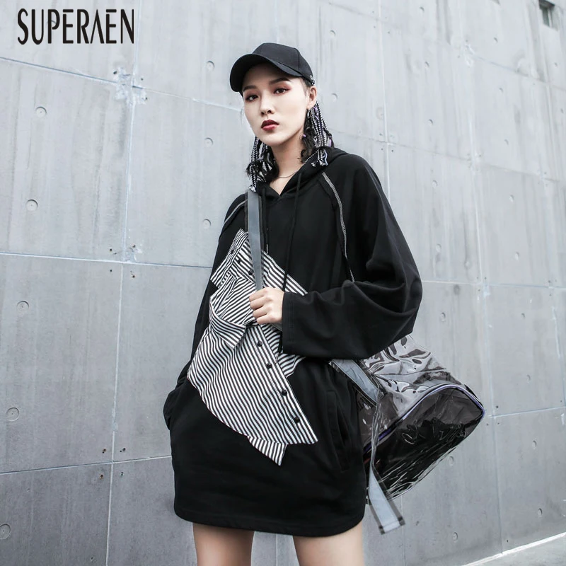 SuperAen Irregular Hooded Sweatshirts Women Fashion Wild Cotton Hoody 2019 Spring and Autumn New Sweatshirts Female
SuperAen Irregular Hooded Sweatshirts Women Fashion Wild Cotton Hoody 2019 Spring and Autumn New Sweatshirts Female