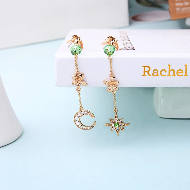 Initial Earrings Crystal Sun&Moon Combination Asymmetric Drop Earrings Gold Color Glass Beads 2019 For Women Fashion Jewelry
Initial Earrings Crystal Sun&Moon Combination Asymmetric Drop Earrings Gold Color Glass Beads 2019 For Women Fashion Jewelry