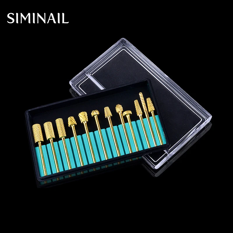 SIMINAIL 1 Box 12pcs Gold Color Grinding Head Nail Drill Bit Tungsten Carbide Steel Nail Dead Skin Remove Tool Accessories File
SIMINAIL 1 Box 12pcs Gold Color Grinding Head Nail Drill Bit Tungsten Carbide Steel Nail Dead Skin Remove Tool Accessories File
