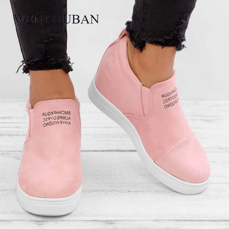Women Platform Sneakers Ladies Casual Wedges Increasing Shoes Summer Ladies Trainers Flock Ankle Shoes Tenis Feminino 2019
Women Platform Sneakers Ladies Casual Wedges Increasing Shoes Summer Ladies Trainers Flock Ankle Shoes Tenis Feminino 2019