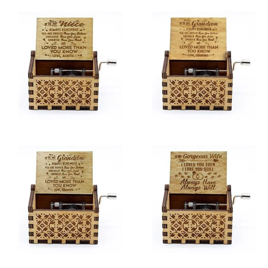 2019 NEW Music Box LOVE MUM And LOVEDAD My Sun Theme Music Antique Carved Wooden Hand Crank for Mom and Dad Gifts Birthday Gift
2019 NEW Music Box LOVE MUM And LOVEDAD My Sun Theme Music Antique Carved Wooden Hand Crank for Mom and Dad Gifts Birthday Gift