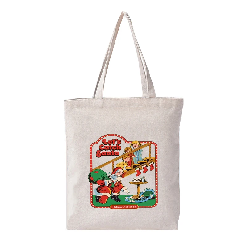 Let's Catch Santa Funny Cartoon Students Canvas Shoulder Bag Cotton Women Fashion Shopping Tote Bag Custom Styles Packet
Let's Catch Santa Funny Cartoon Students Canvas Shoulder Bag Cotton Women Fashion Shopping Tote Bag Custom Styles Packet