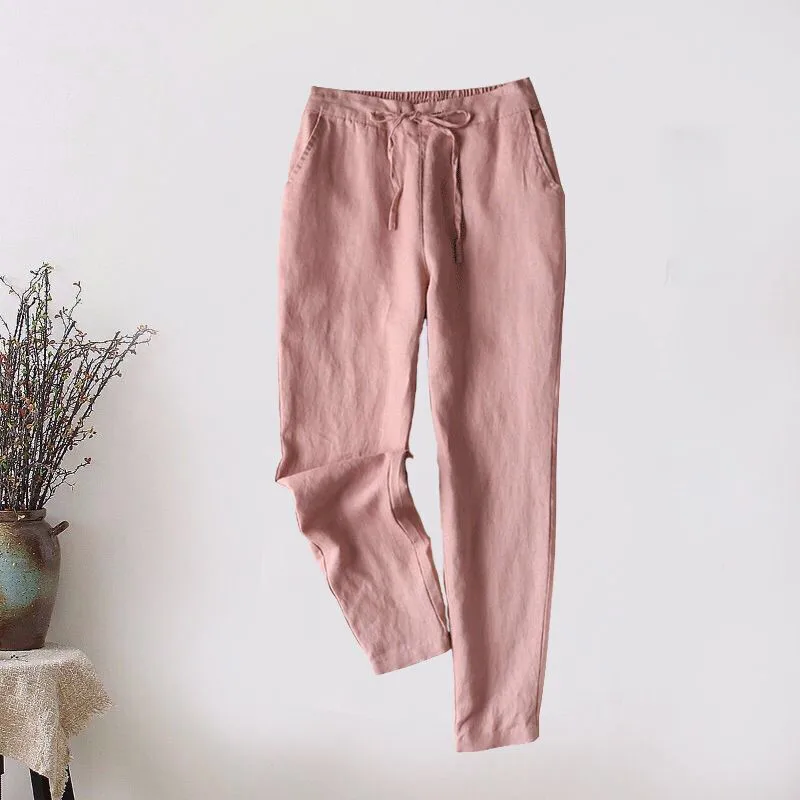 Womail Summer Women's Casual Trousers Straight Full Length Pants Polyester Cotton Linen Elastic Waist Pants Dropship May10
Womail Summer Women's Casual Trousers Straight Full Length Pants Polyester Cotton Linen Elastic Waist Pants Dropship May10