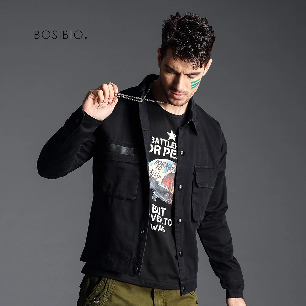 BOSIBIO Black Men's Jackets Cotton 2019 Men's New Casual Jacket High Quality Spring Regular Slim Jacket Coat 1804
BOSIBIO Black Men's Jackets Cotton 2019 Men's New Casual Jacket High Quality Spring Regular Slim Jacket Coat 1804