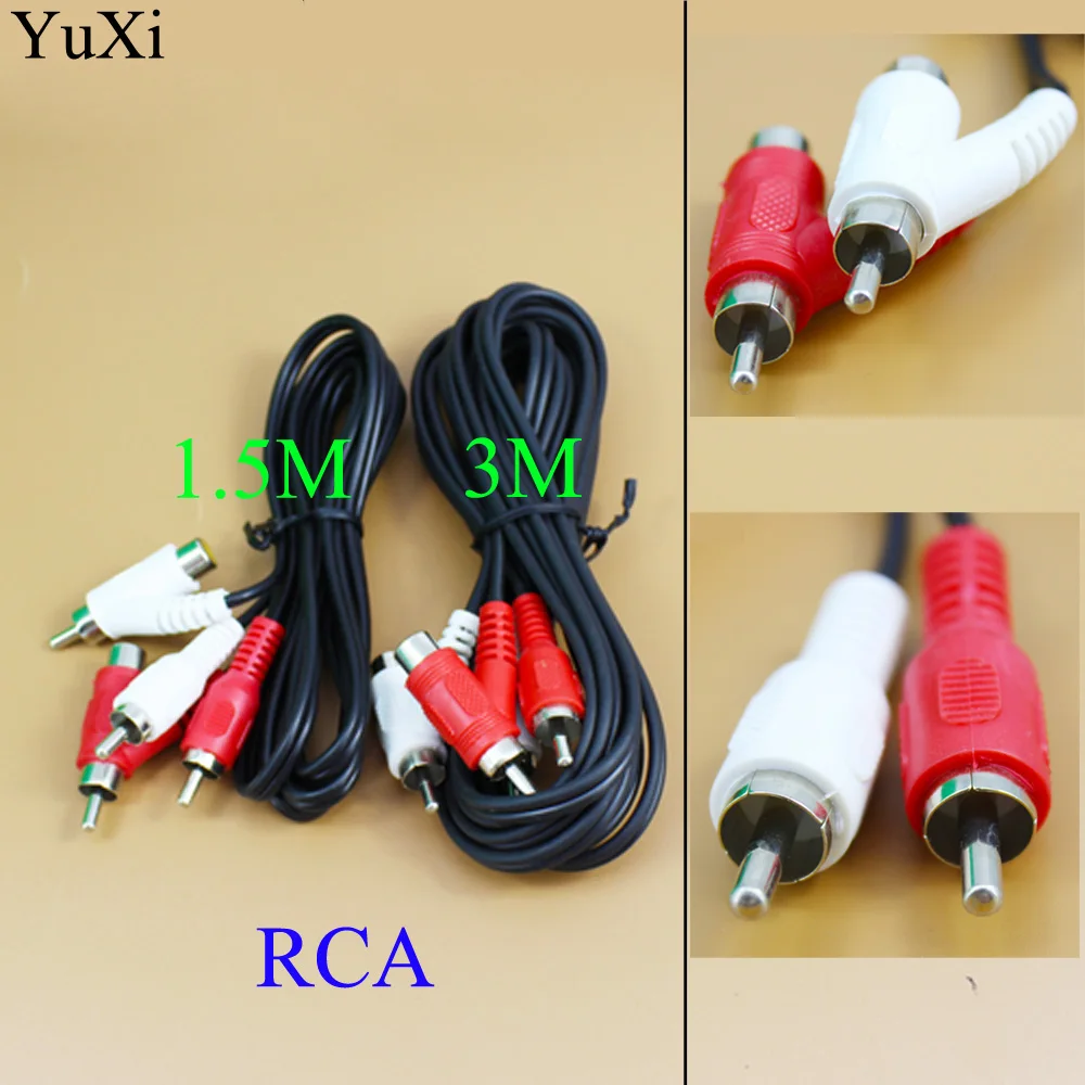 YuXi RCA Audio Piggyback Stereo Connector Cable 2 Male to Male + Female Piggy Back 1.5FT 3M / 1.5M 5FT
YuXi RCA Audio Piggyback Stereo Connector Cable 2 Male to Male + Female Piggy Back 1.5FT 3M / 1.5M 5FT