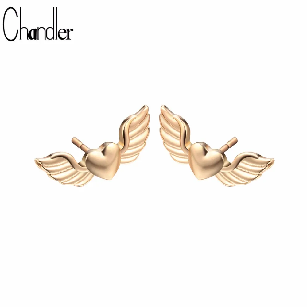 Chandler 1pcs Pop Angel Wing Heart Earrings Mini Love Stud Earring For Women Gift For Lovers Anti-allergic Fashion Simple Gift
Chandler 1pcs Pop Angel Wing Heart Earrings Mini Love Stud Earring For Women Gift For Lovers Anti-allergic Fashion Simple Gift