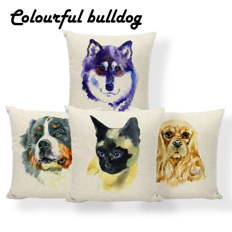 Siamese Cat Dog Cushion Cover Golden Retriever Chihuahua Pillows French Country Decor Home Pillow With Cover 43X43Cm Polyester
Siamese Cat Dog Cushion Cover Golden Retriever Chihuahua Pillows French Country Decor Home Pillow With Cover 43X43Cm Polyester