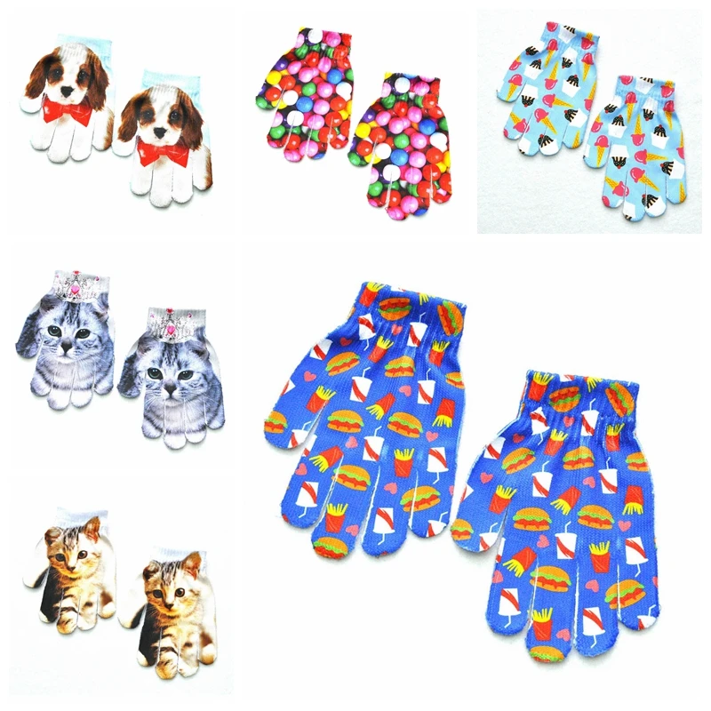 New 3D Print Cute Cartoon Cat Dog Kids Gloves Winter Colorful Candy Full Finger Gloves For Boy Girl Mittens Boys Girls Children
New 3D Print Cute Cartoon Cat Dog Kids Gloves Winter Colorful Candy Full Finger Gloves For Boy Girl Mittens Boys Girls Children