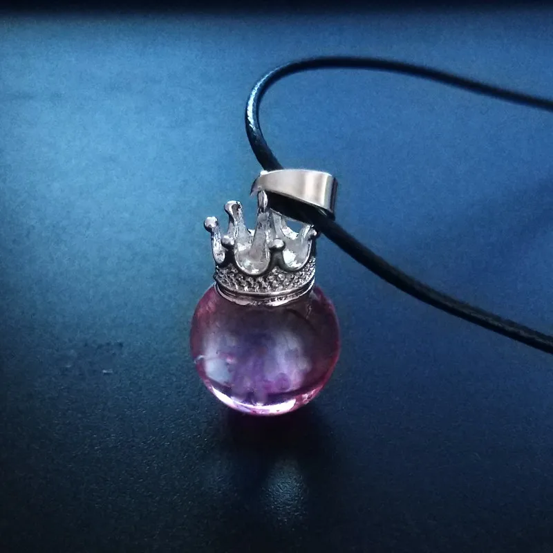 Houbian Water drop glass ball crown necklace Mini Wishing Bottle Pendant Necklace Jewelry
Houbian Water drop glass ball crown necklace Mini Wishing Bottle Pendant Necklace Jewelry
