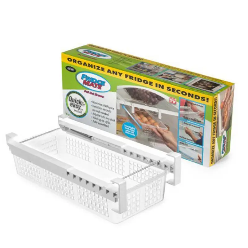 2018 Newest Hot Fridge Mate Refrigerator Pull Out Bin and Home Organizer Snap On Drawer To Save
2018 Newest Hot Fridge Mate Refrigerator Pull Out Bin and Home Organizer Snap On Drawer To Save