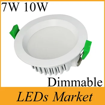 White / Silver shell Dimmable Led Downlight 7w 10w Led Recessed Lights Lamp 900lm AC85-265V Warm Cold White CRI85 UL CE&ROHS SAA
White / Silver shell Dimmable Led Downlight 7w 10w Led Recessed Lights Lamp 900lm AC85-265V Warm Cold White CRI85 UL CE&ROHS SAA