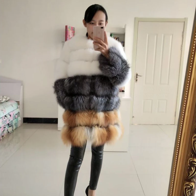 New Length 75 cm fox fur coat, women fur coat, genuine fox fur natural fur coats to keep warm
New Length 75 cm fox fur coat, women fur coat, genuine fox fur natural fur coats to keep warm