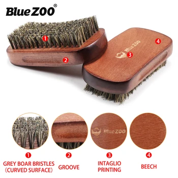 Blue ZOO Wooden Oval Bristle Brush Brown Curved Surface Beard Comb Men Moustache Care Accessories
Blue ZOO Wooden Oval Bristle Brush Brown Curved Surface Beard Comb Men Moustache Care Accessories