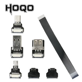 FPV Monitor Standard USB Type-C Super Flat flexible FPC Charging Cable 90 Degree USB-C Micro USB Ribbon Cable AV output Cord
FPV Monitor Standard USB Type-C Super Flat flexible FPC Charging Cable 90 Degree USB-C Micro USB Ribbon Cable AV output Cord