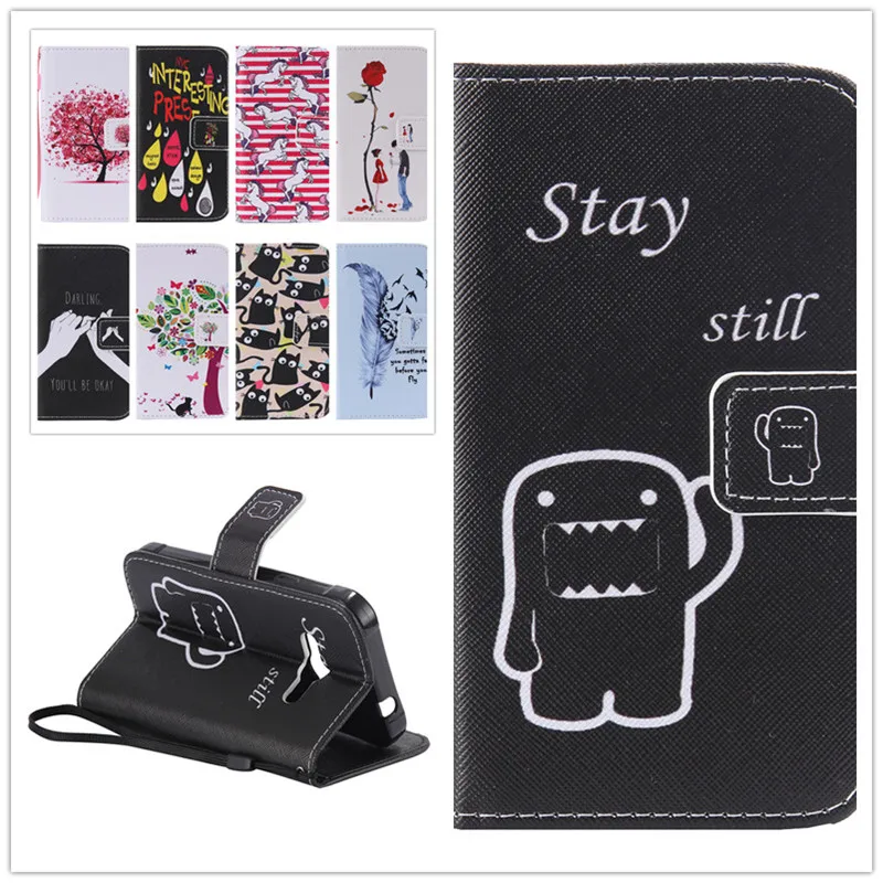 Brand New Flip Painted PU Leather Phone Cover For font b Samsung b font Galaxy Xcover