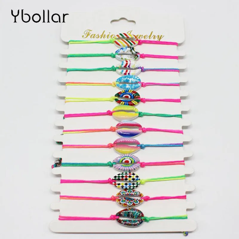 3pcs/lot Alloy Shell Bracelets Charm Handmade Colorful String Rope Bracelets for Women Girls Summer Beach Jewelry Bohemian
3pcs/lot Alloy Shell Bracelets Charm Handmade Colorful String Rope Bracelets for Women Girls Summer Beach Jewelry Bohemian