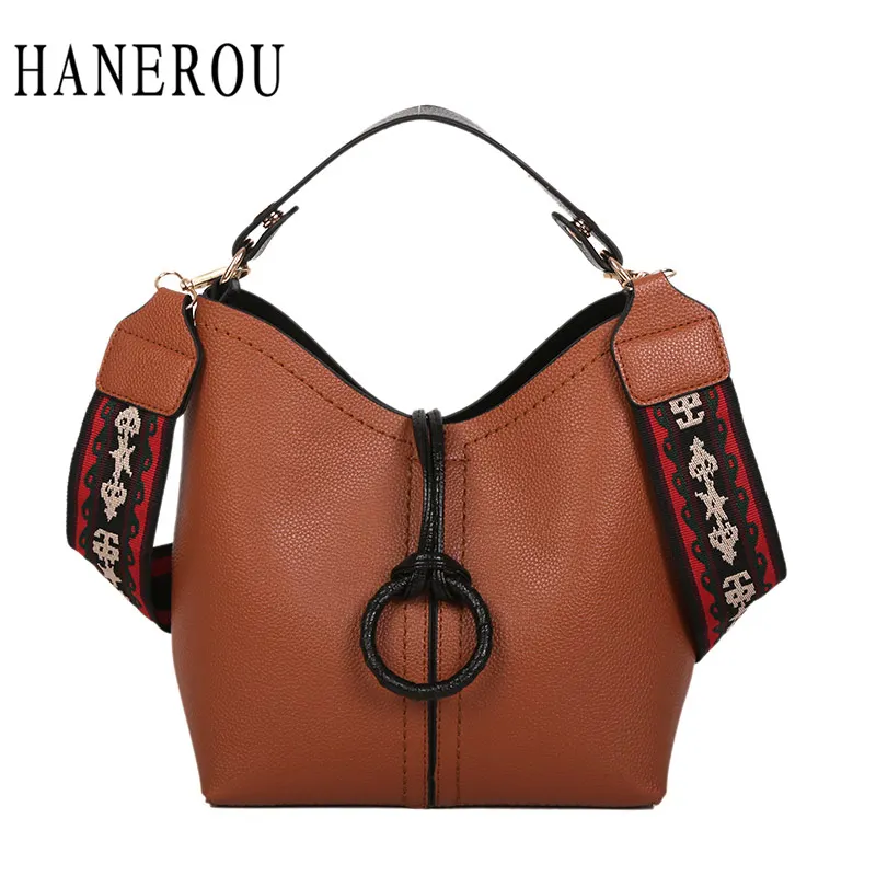 HANEROU Women Shoulder Hobos Bag Soft PU Leather Wide Shoulder Belt handbag Ladies Luxury Handbags Women Bags Designer Bolsa 
HANEROU Women Shoulder Hobos Bag Soft PU Leather Wide Shoulder Belt handbag Ladies Luxury Handbags Women Bags Designer Bolsa