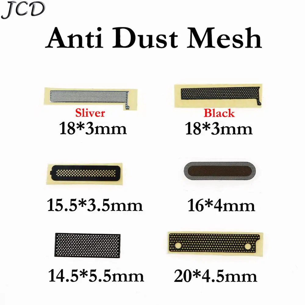 JCD 18*3 /15.5*3.5 /16*4 /14.5*5.5 /20*4.5 mm Adhesive Ear Speaker Earpiece Anti Dust Screen Mesh for huawei for OPPO for xiaomi
JCD 18*3 /15.5*3.5 /16*4 /14.5*5.5 /20*4.5 mm Adhesive Ear Speaker Earpiece Anti Dust Screen Mesh for huawei for OPPO for xiaomi