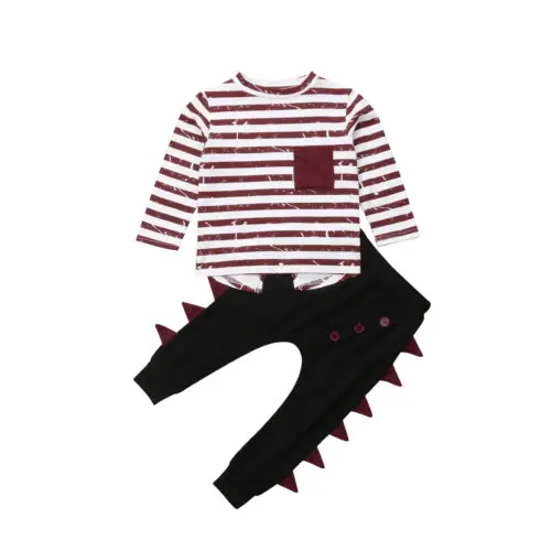 Kids Boys Long Sleeve T-shirt Tops Pants Cotton Casual Outfits Sets Kid Baby Boys Stripe T-shirt Pants Clothes Set 2-6T
Kids Boys Long Sleeve T-shirt Tops Pants Cotton Casual Outfits Sets Kid Baby Boys Stripe T-shirt Pants Clothes Set 2-6T